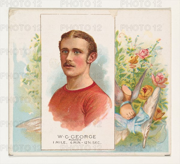 W.G. George, Runner, from World's Champions, Second Series (N43) for Allen & Ginter Cigarettes, 1888.