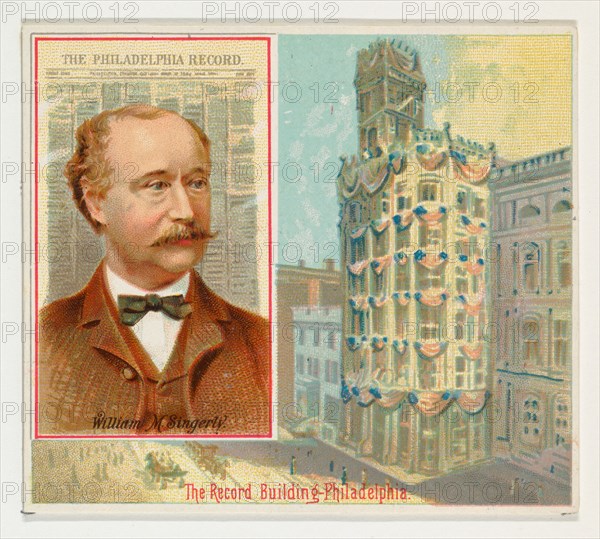 William M. Singerly, The Philadelphia Record, from the American Editors series (N35) for Allen & Ginter Cigarettes, 1887.