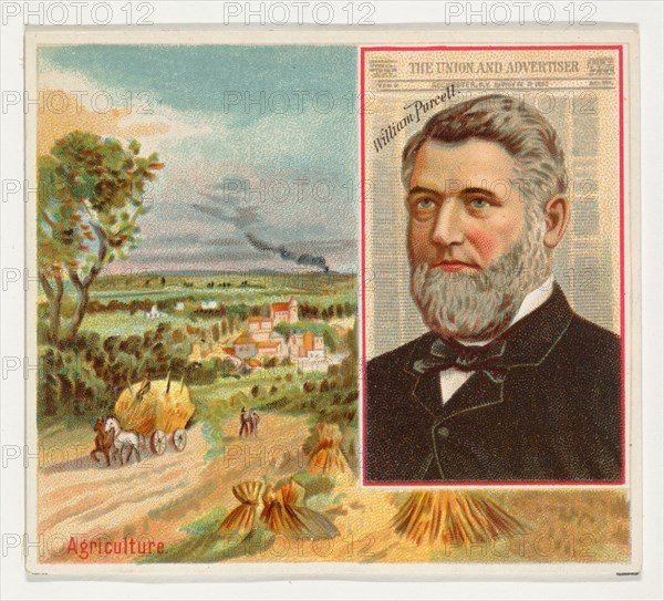 William Purcell, The Rochester Union and Advertiser, from the American Editors series (N35) for Allen & Ginter Cigarettes, 1887.