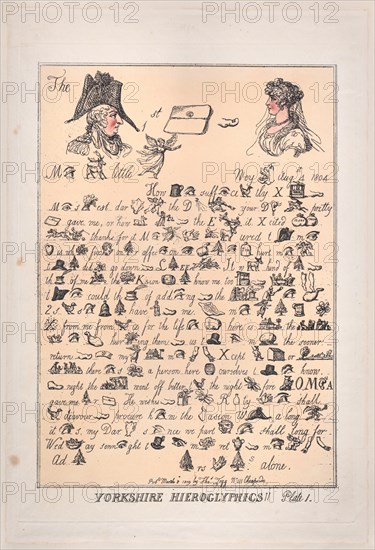 Yorkshire Hieroglyphics, Plate 1, March 8, 1809.