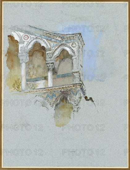 Study of Pisan Gothic (Part of the Façade of San Michele in Borgo, Pisa), 1 July 1890.