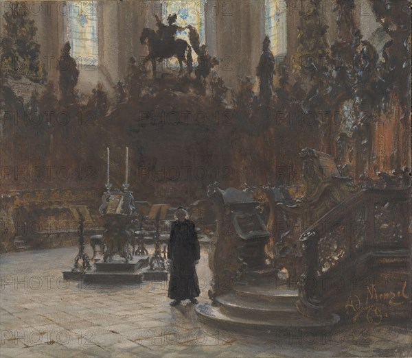The Choirstalls in the Mainz Cathedral, 1869.