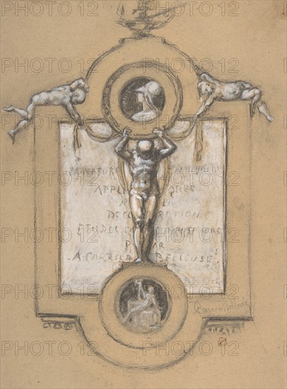 Design for a Frontispiece, 19th century.
