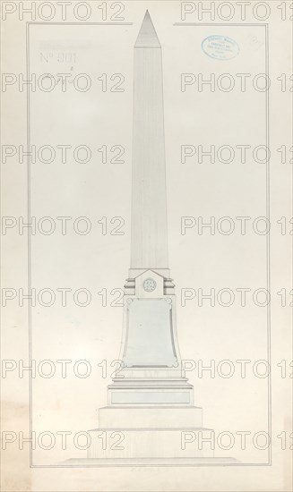 Obelisk Grave Monument, No. 901 / 920, 1840-80.