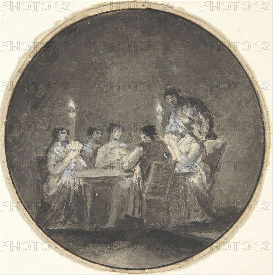 The Card Players, 1780-1820.