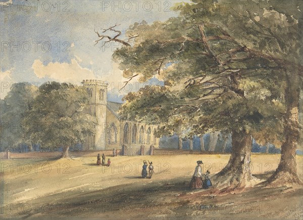 View of a Churchyard, Southborough, Kent, 1837.