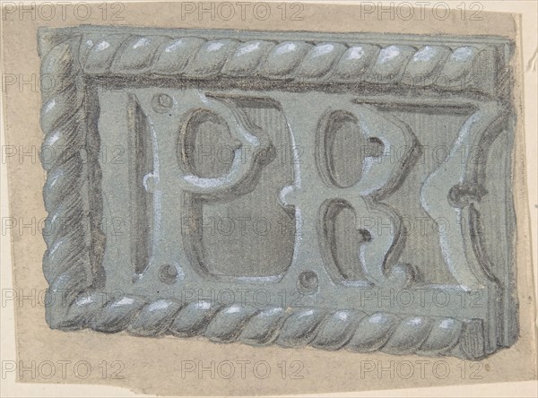 Metal Object, with Initials "PR", for Church, second half 19th century.