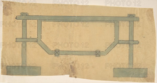 Plan for a Grate, 19th century.