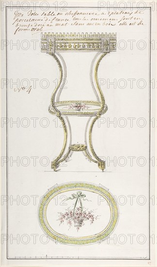 Design for an Occasional Table, ca. 1770-85.