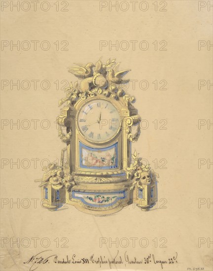 Design for a Clock, 19th century.