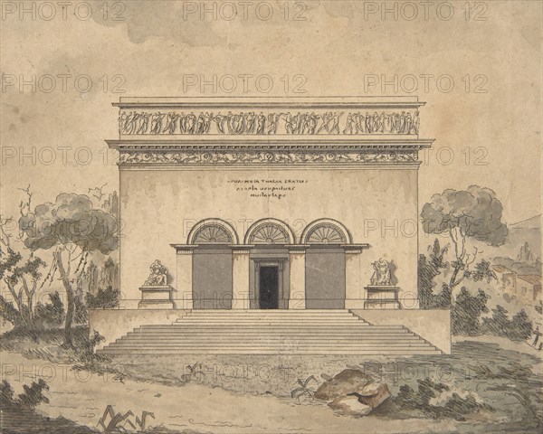 Design for the Exterior of a Theater, ca. 1800.