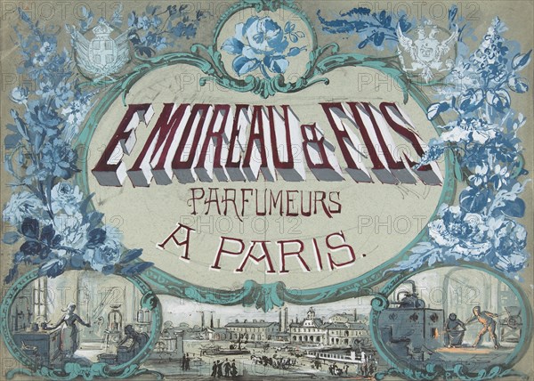 E. Moreau & Fils, Parfumeurs à Paris, 19th century.