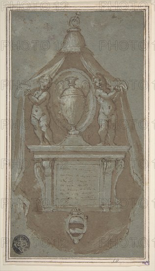 Design for a Wall Tomb, 1590-1610.