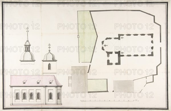 Design for the Parish Church of Merkershausen, 1738 (?).