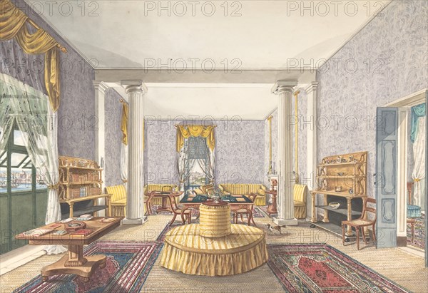 Design for interior, ca. 1830.