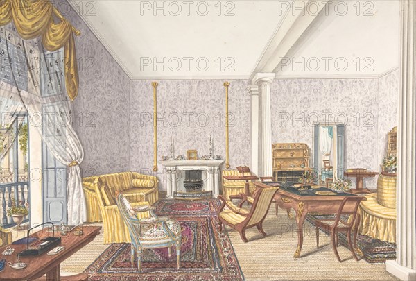 Design for interior, ca. 1830.