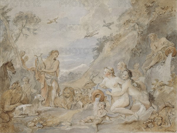 Orpheus Charming the Nymphs, Dryads, and Animals, 1757.