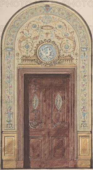 Designs for Arched Doorway, 19th century.