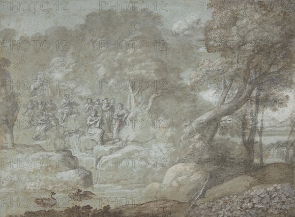 Landscape with Apollo and the Muses, 1674.