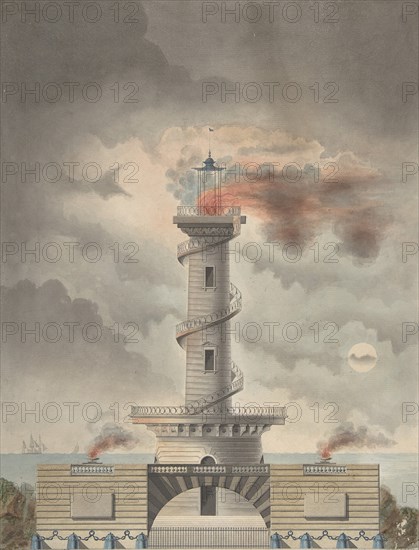 Design for a Lighthouse (Margate?), ca. 1815.