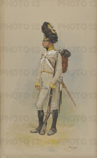 A Standing Grenadier of the Municipal Guard, 1891.
