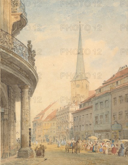 View of Berlin with the Ephraim Palais at Left, 1847.