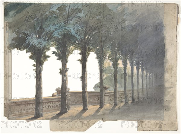 Design for a Stage Set at the Opéra, Paris, 1830-90.