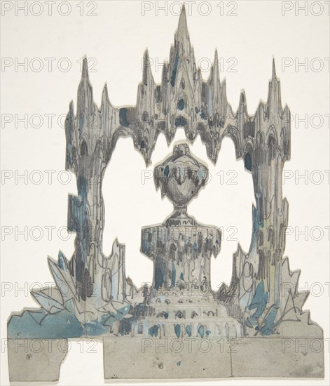 Design for a Stage Set at the Opéra, Paris, 1830-90.