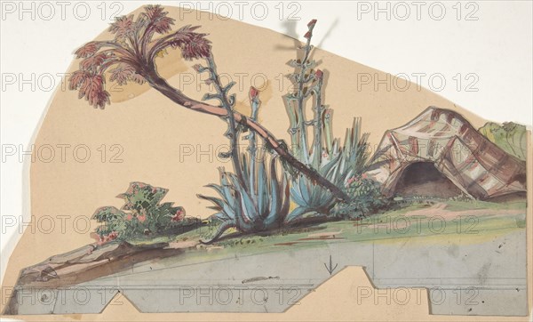 Design for a Stage Set at the Opéra, Paris, 1830-90.