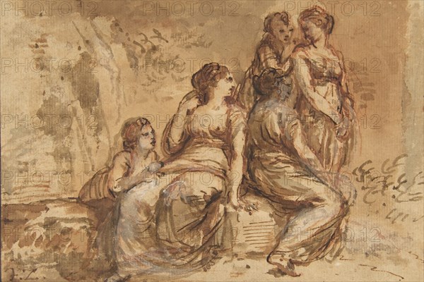 Five Young Women in a Landscape, 1702-88.