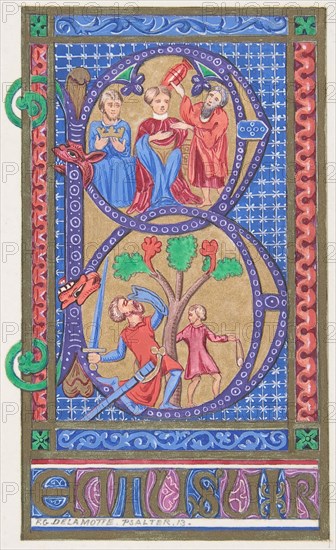 Illuminated Initial "B", 1830-62.