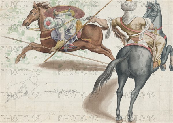 Fighting Horsemen, 1818.