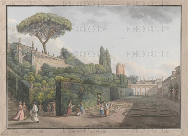 Garden of Palazzo Colonna, ca. 1780.