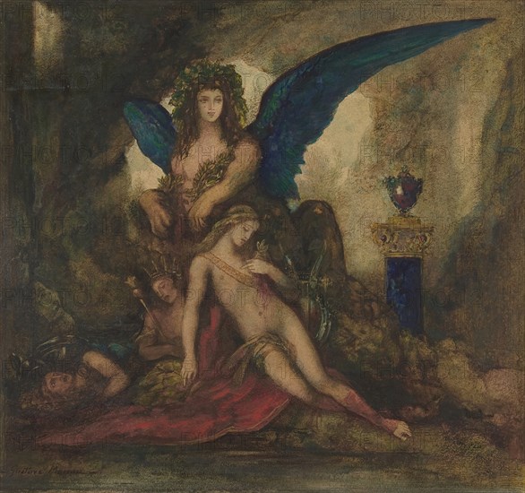 Sphinx in a Grotto (Poet, King and Warrior), 1840-98.