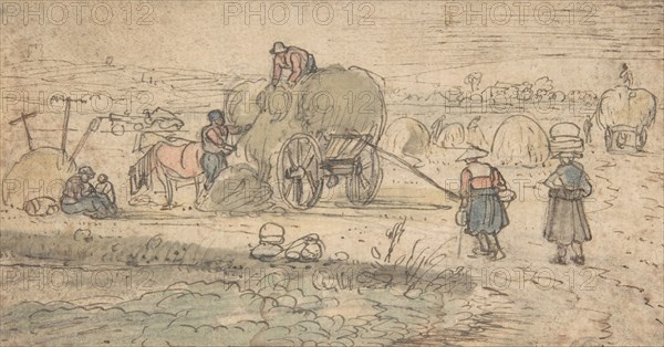 Peasants Loading Hay, ca. 1620s.