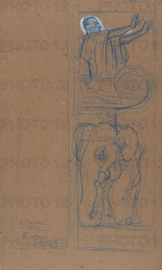 Preliminary Design for the Playbill to "Le Chariot de Terre Cuite", 1894.