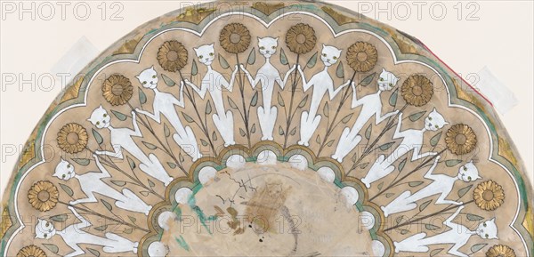 Fan Design with Cats and Sunflowers, ca. 1885-90.