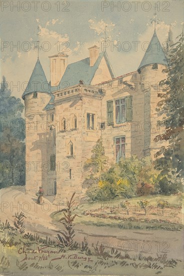 Château de Vouzan, 1888.