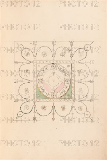Design for the Ceiling of a Bedchamber at Goodwood House, Sussex, ca. 1800.