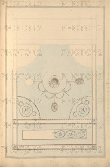 Design for Drawing Room Ceiling, Castlecoole, County Fermanagh, Ireland, ca. 1790-97.