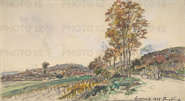 Road near La Côte-Saint-André, 1885.