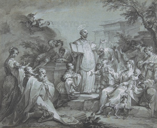 Saint Ignatius of Loyola Preaching, before 1761.