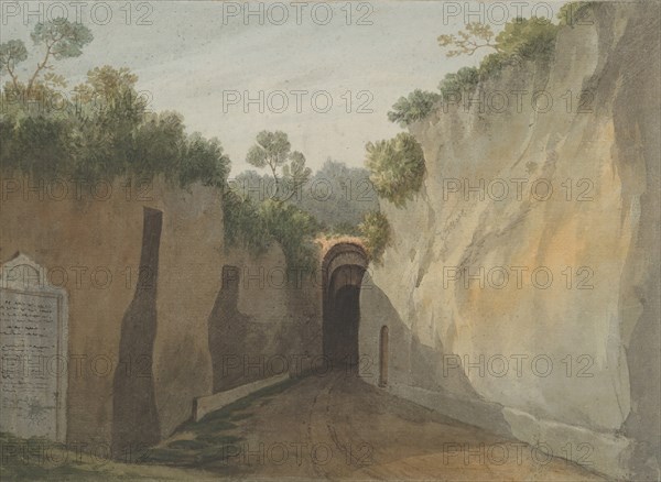 Entrance to the Grotto of Posillipo, Naples, 1778-79.