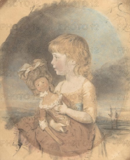 Child Holding a Doll, 1780.