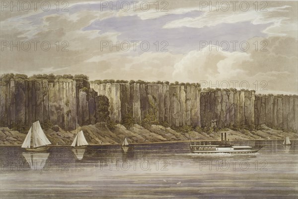 Palisades (No. 19, Hudson River Portfolio), 1823-24.