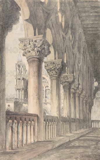 Loggia of the Ducal Palace, Venice, 1849-50.