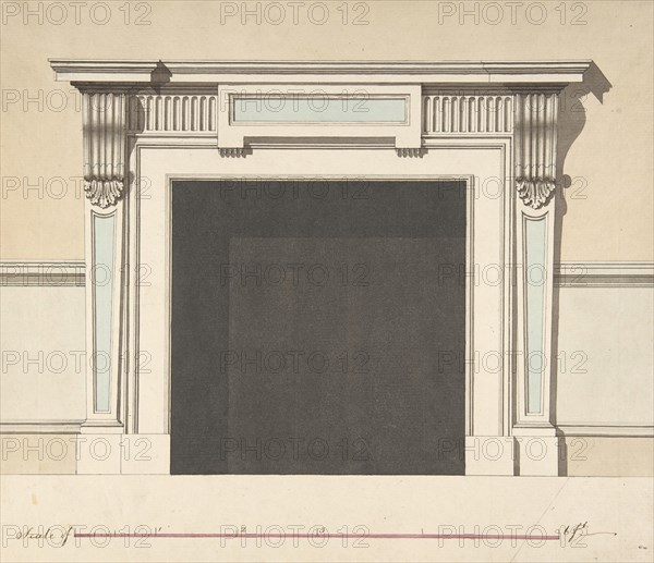 Design for a Chimneypiece, late 18th-early 19th century.