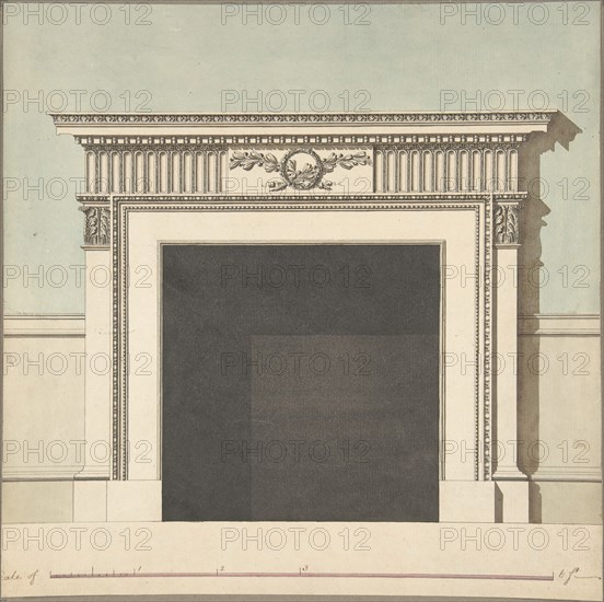 Design for a Chimneypiece, late 18th-early 19th century.