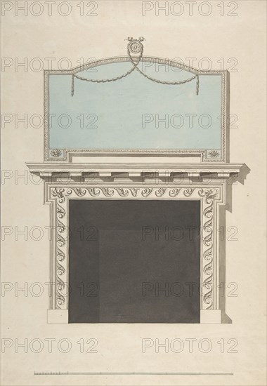 Design for a Chimneypiece, late 18th-early 19th century.