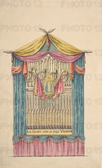 Design for a Fanciful Organ, late 18th-early 19th century.